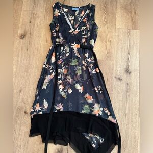 Simply Vera Vera Wang Floral Maxi Dress - Black and Multicolor